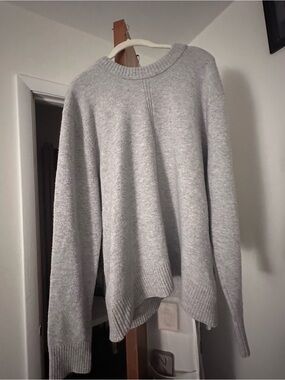Light Gray Women's Crewneck Sweater